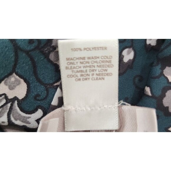 LOFT Green Long Bell Sleeve Baby Doll Tunic Top Women's Small - Picture 7 of 7